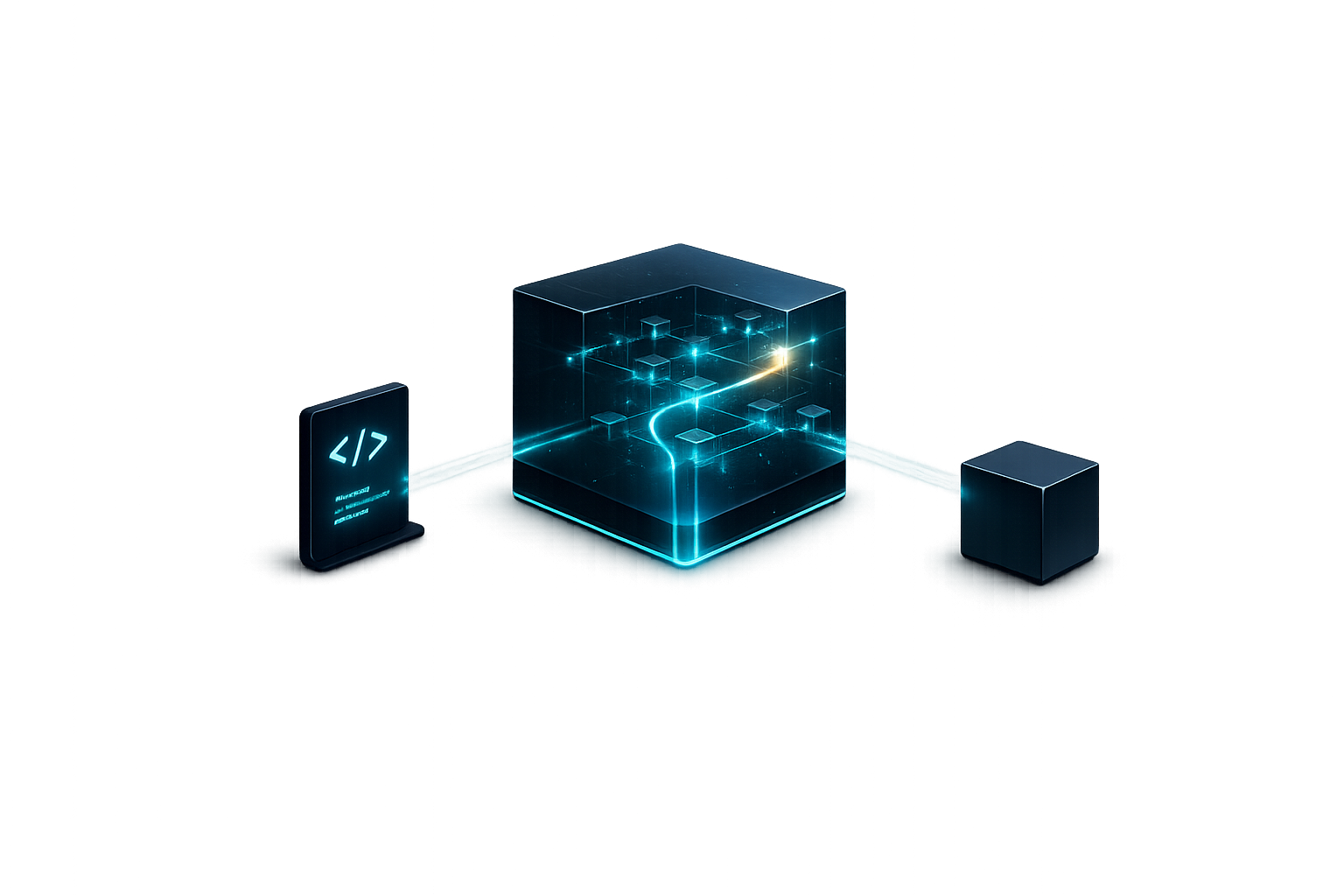 REST API panel with OpenAPI spec and external tools and AI clients connecting to an Chromoly system